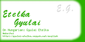 etelka gyulai business card